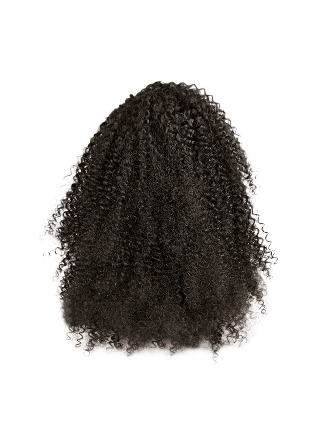 فوبيري شعر مستعار طويل ومموج ومجعد ومصنوع من الألياف الصناعية أسود 15x5x15سم - Image 2