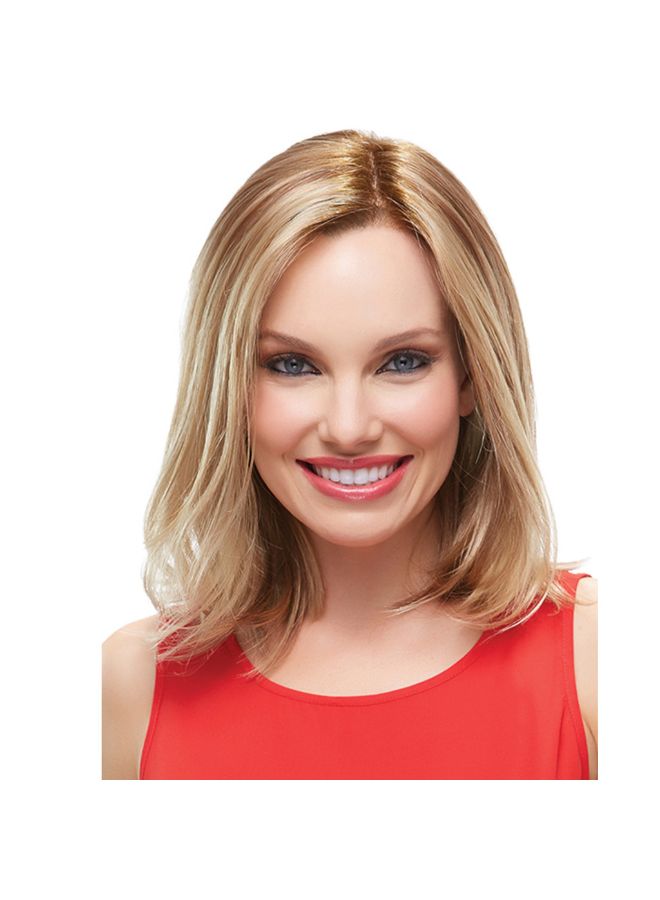 Voberry Synthetic Gradient Party Long Curly Wig Blonde 15x5x15cm - Image 2