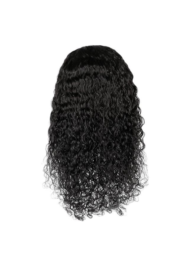 Voberry Brazilian Less Lace Front Full Wig Black 25x20x5cm - Image 2