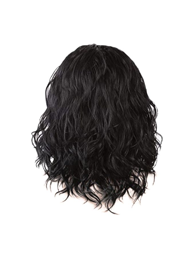 Voberry Brazilian Less Lace Front Full Wig Black 25x18x5cm - Image 2