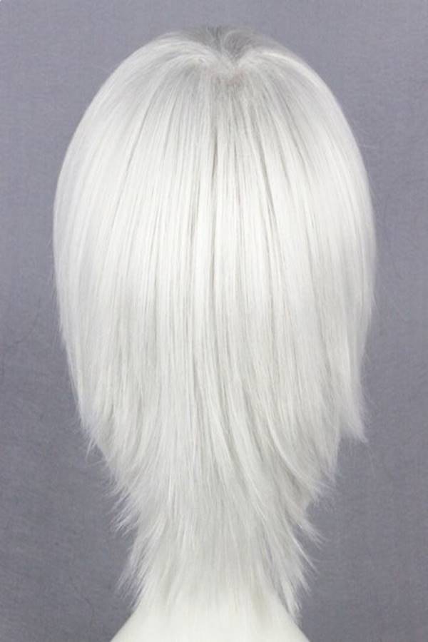Anime Tokyo Ghoul Kaneki Ken Cosplay Wig White - Image 1