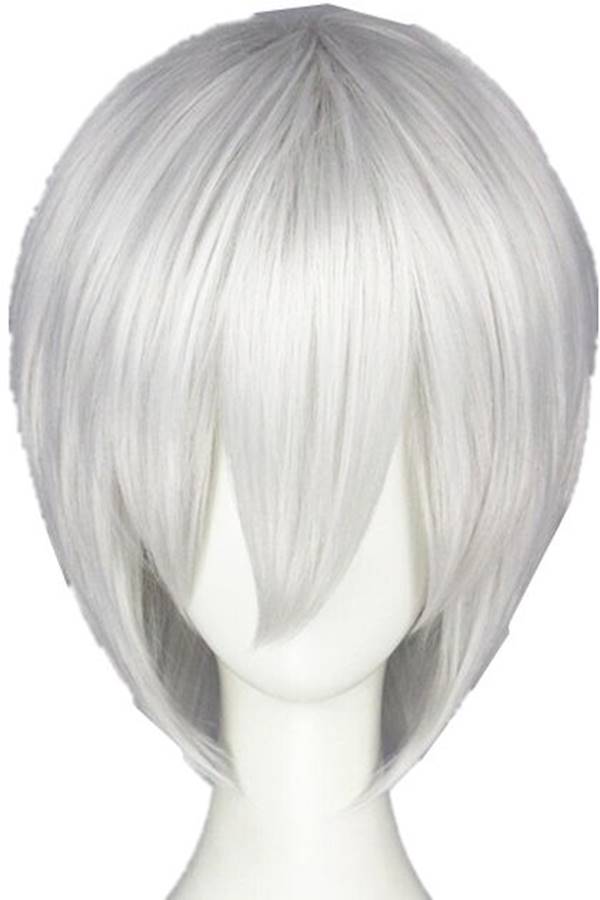 Anime Tokyo Ghoul Kaneki Ken Cosplay Wig White - Image 2