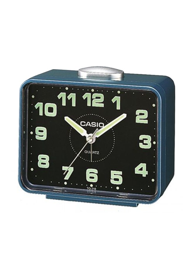 CASIO - Table Analog Alarm Clock Blue/Silver 10.7x 9x 6cm - Image 1
