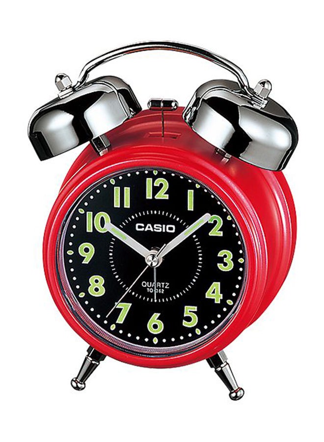 CASIO - Analog Table Alarm Clock TQ-362-4ADF Red/Black/Silver 136×106×60ml - Image 1