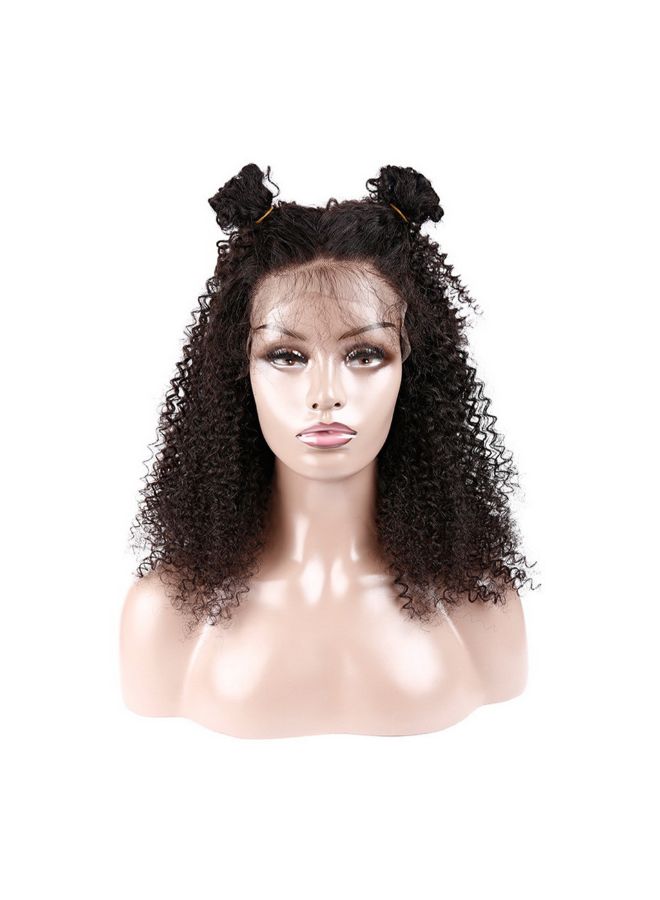 فوبيري شعر مستعار طويل ومموج ومجعد ومصنوع من الألياف الصناعية أسود 15x5x15سم - Image 3