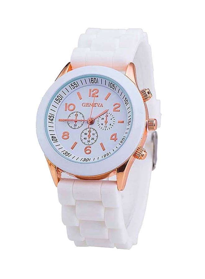 Geneva Women's Water Resistant Silicone Analog Watch ZLF35-8
