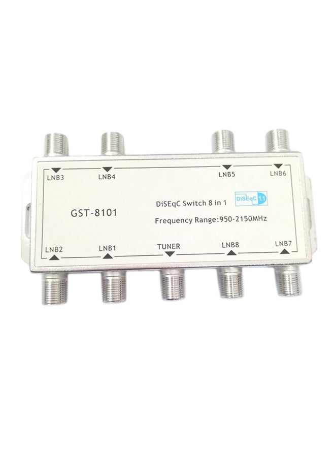 محول إشارة القمر الصناعي 8 في 1 ZC41700 فضي