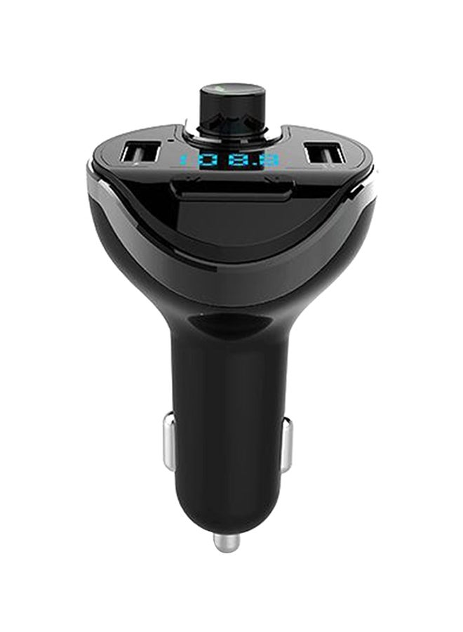 T20 Wireless Bluetooth Car MP3 Player FM Transmitter Radio Dual USB Charger XD92500 Black 