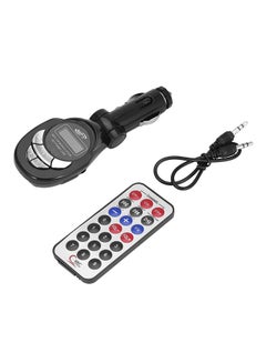 4 In 1 Wireless Multi-Function In-Car Fm Transmitter And USB Charger With Remote AA404 Black
