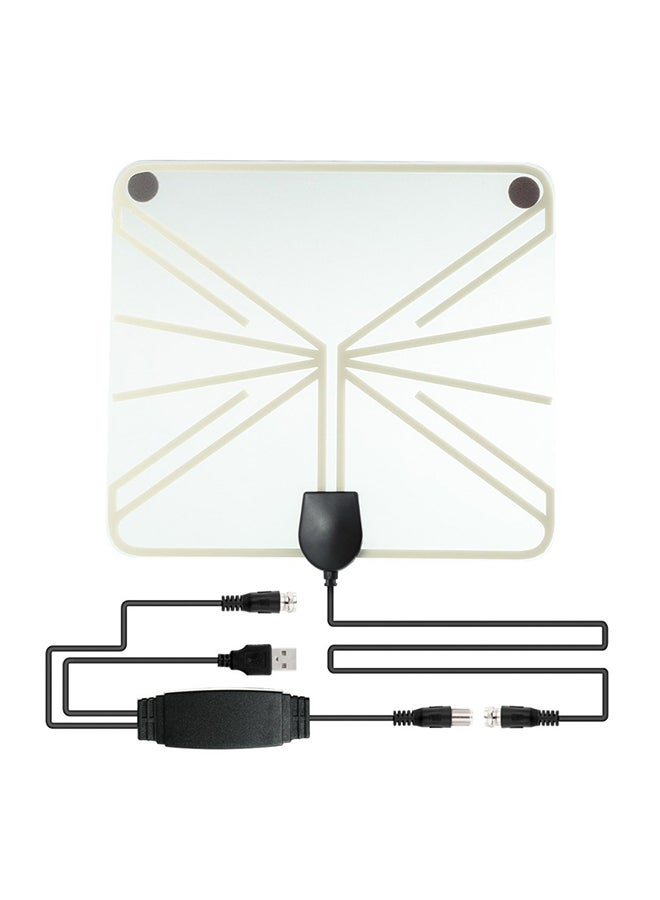 Generic - TV Antenna Amplifier Signal Booster White - Image 1