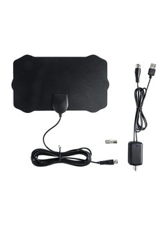 Indoor TV Antenna 50 Miles Range Black