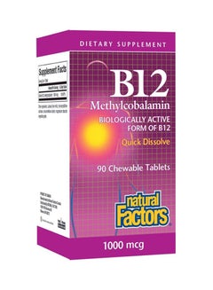 natural Factors Nf B12 Methylcobalamin 1000Mcg Sg 90S 