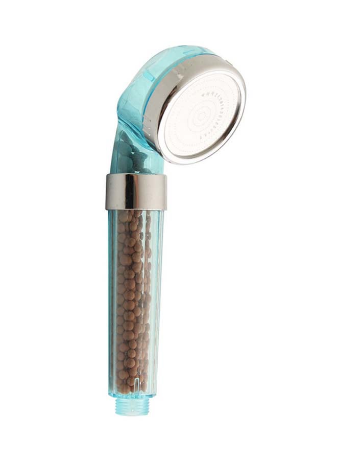 anion spa Water Saving Bathroom Shower Head Blue/Silver 30cm  - Image 1