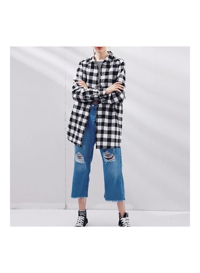 Long Sleeves Shirt Black/White  - Image 3