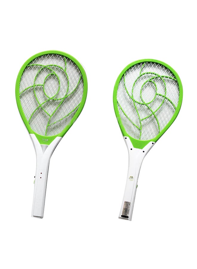 مضرب كهربائي صاعق للناموس قابل لإعادة الشحن LED803 أخضر