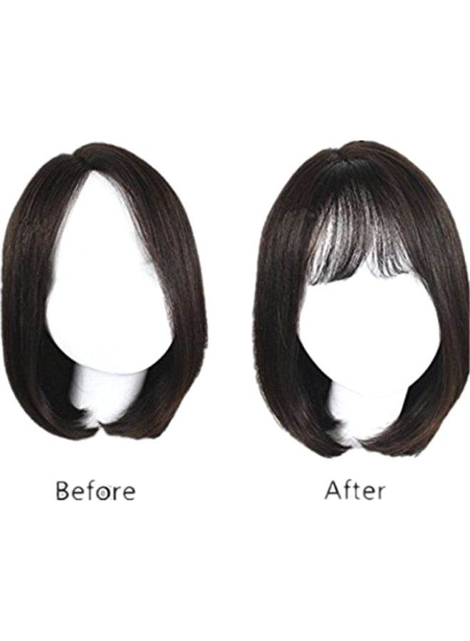 Estelle Hand Tied Bangs Clip-in Hair Extension Black  - Image 2