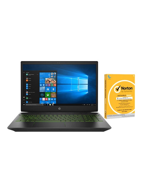 Pavilion 15-Cx0056Wm With 15.6-Inch Display, Core i5 Processor/8GB RAM/1TB HDD/4GB NVIDIA GeForce GTX 1050Ti + 1 Year Norton Antivirus Subscription Black