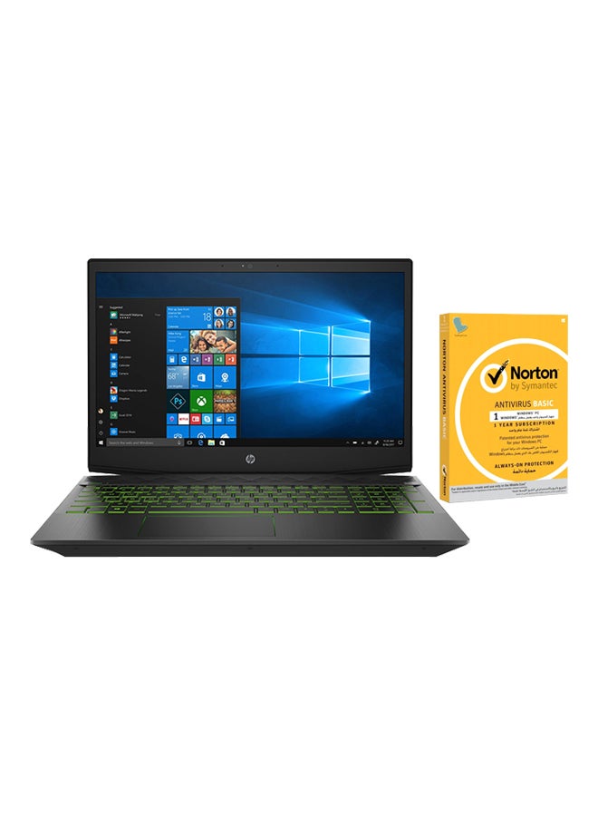 Pavilion 15-Cx0056Wm With 15.6-Inch Display, Core i5 Processor/8GB RAM/1TB HDD/4GB NVIDIA GeForce GTX 1050Ti + 1 Year Norton Antivirus Subscription Black