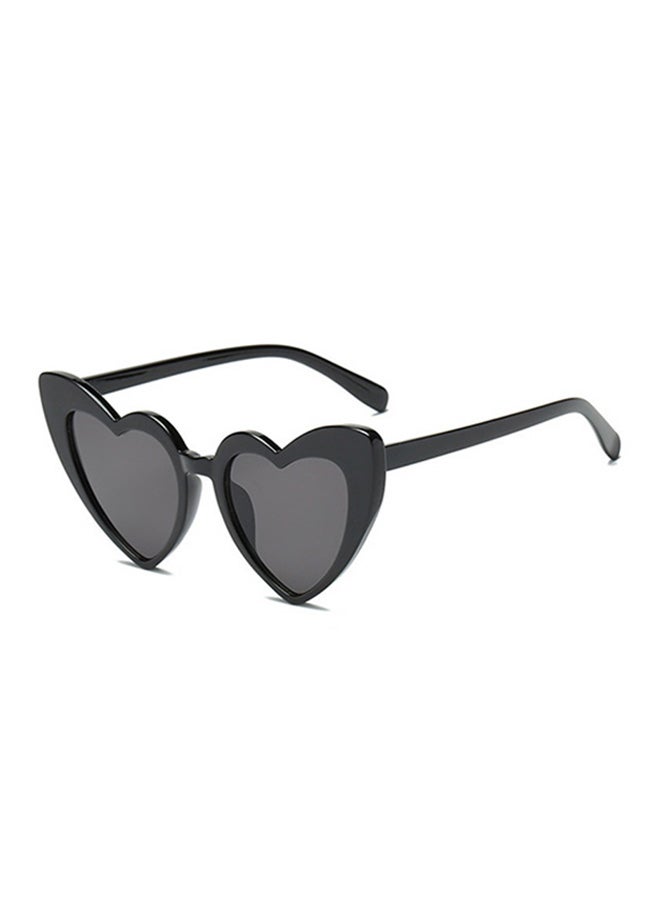 Sharpdo Women's Heart Shaped Sunglasses BZ65 -black