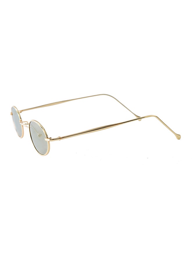 Sharpdo Women's Retro Trend Punk Small Circular Frame Sunglasses  Gold