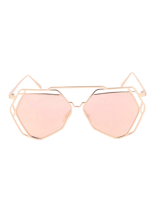 شاربدو نظارة شمسية بإطار غير متماثل وعدسات واقية من الأشعة فوق البنفسجية للنساء