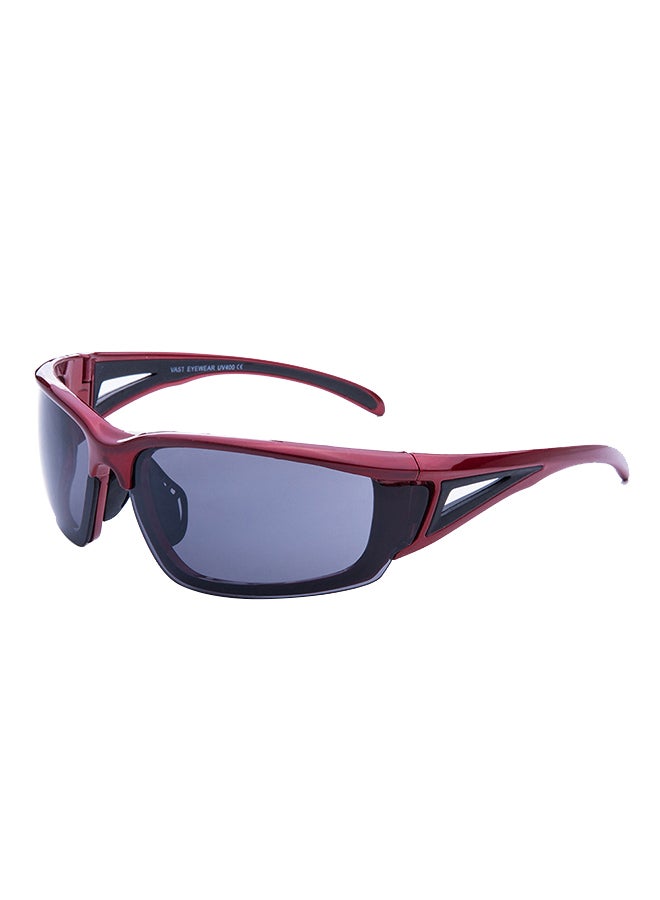 شاربدو نظارة شمسيّة مستطيلة الشكل بعدسات واقية من الأشعة فوق البنفسجية