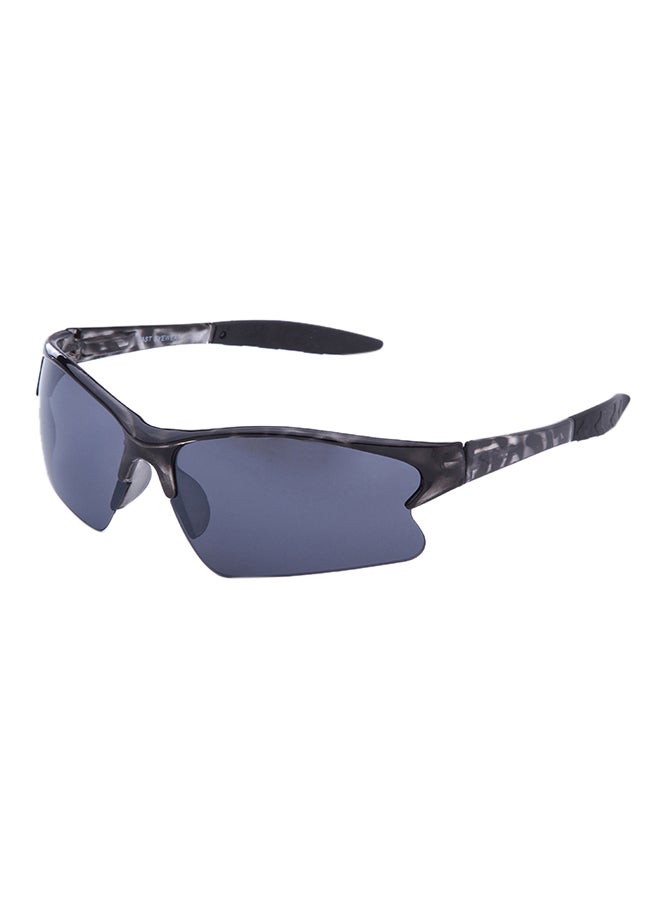 شاربدو نظارة شمسيّة مستطيلة الشكل بعدسات واقية من الأشعة فوق البنفسجية