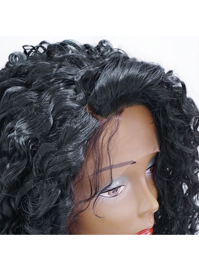 Voberry Charming Long Full Curly Wavy Hair Wig Black 60x1x1cm - Image 2