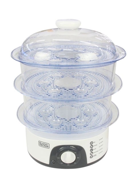 Three Tier Food Steamer 775W 10.0 L HS6000 B5 3 Clear/White
