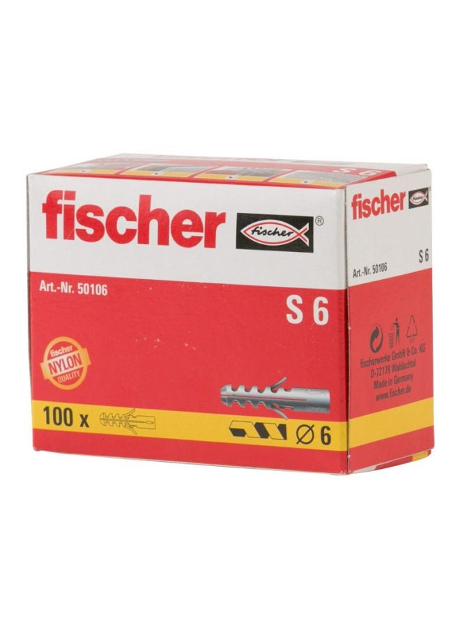 Fischer 100-Piece Expansion Plug Grey - Image 2