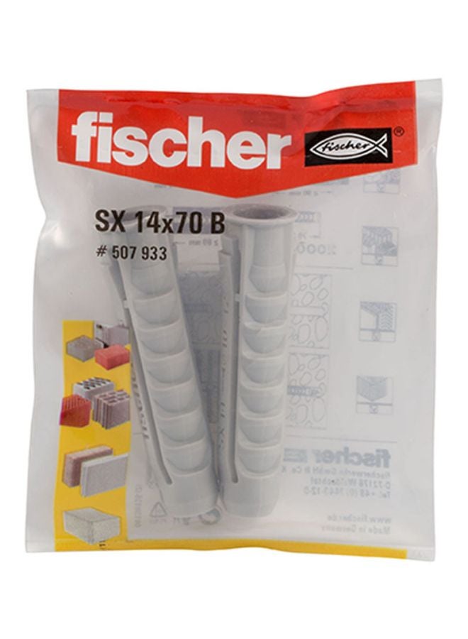 Fischer 2-Piece Nylon Plugs Grey - Image 2