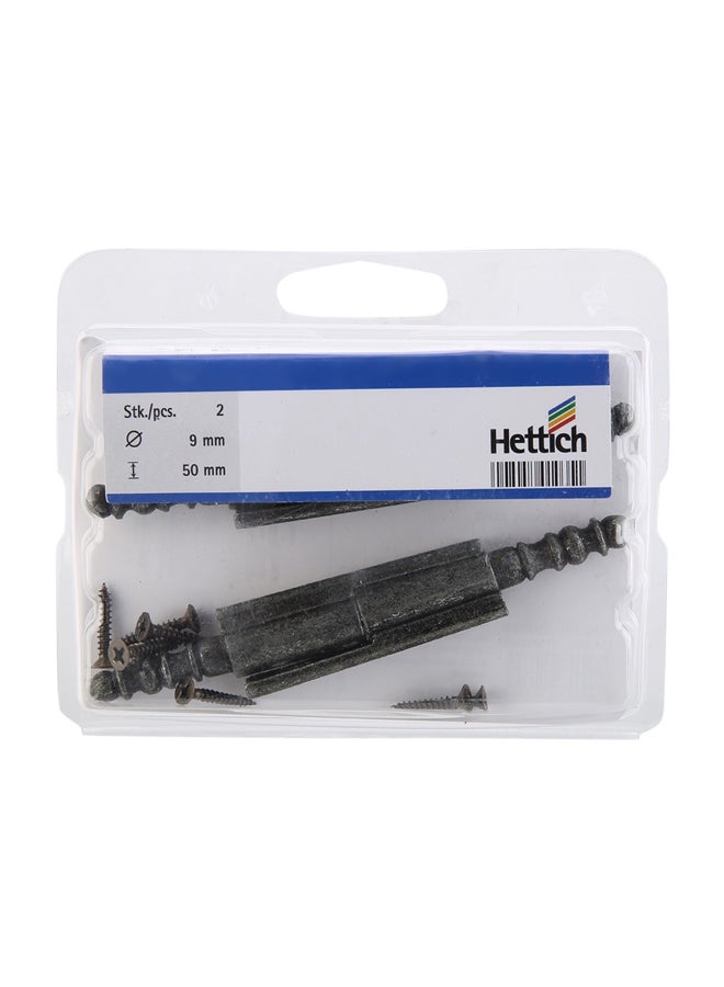 Hettich 2-Piece Screw On Hinge Silver - Image 2