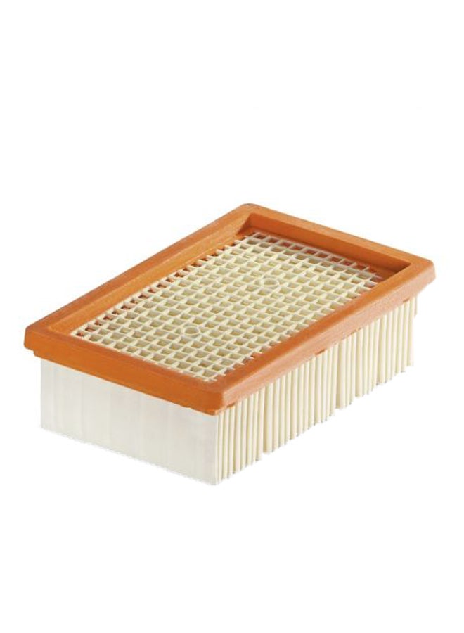 كارشر مرشح مسطّح ذو ثنيات بيج/برتقالي