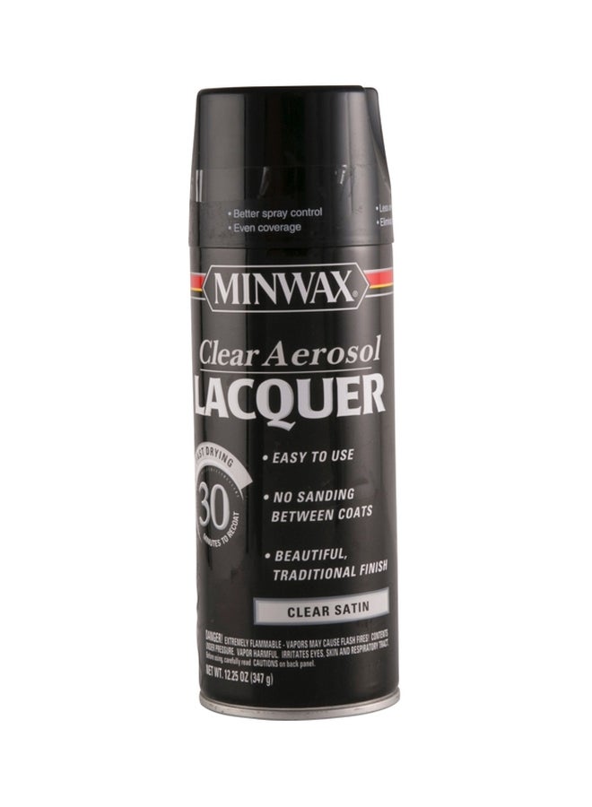 Minwax Aerosol Lacquer Clear Satin 347grams