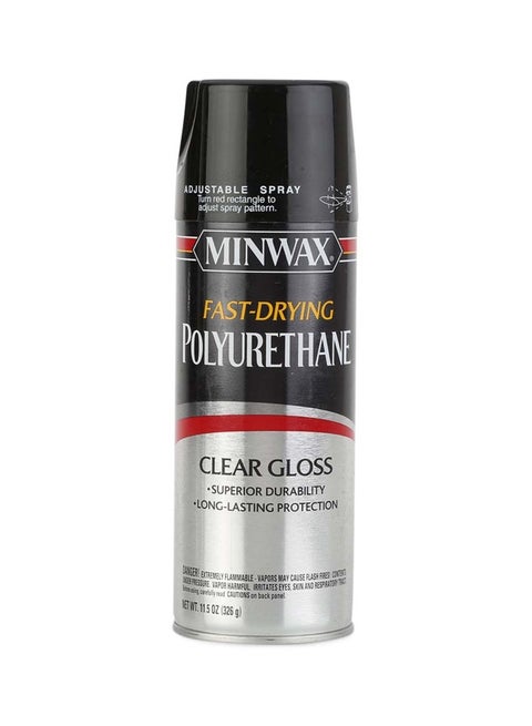 Fast Drying Polyurethane Glossy Spray Clear Gloss 326grams
