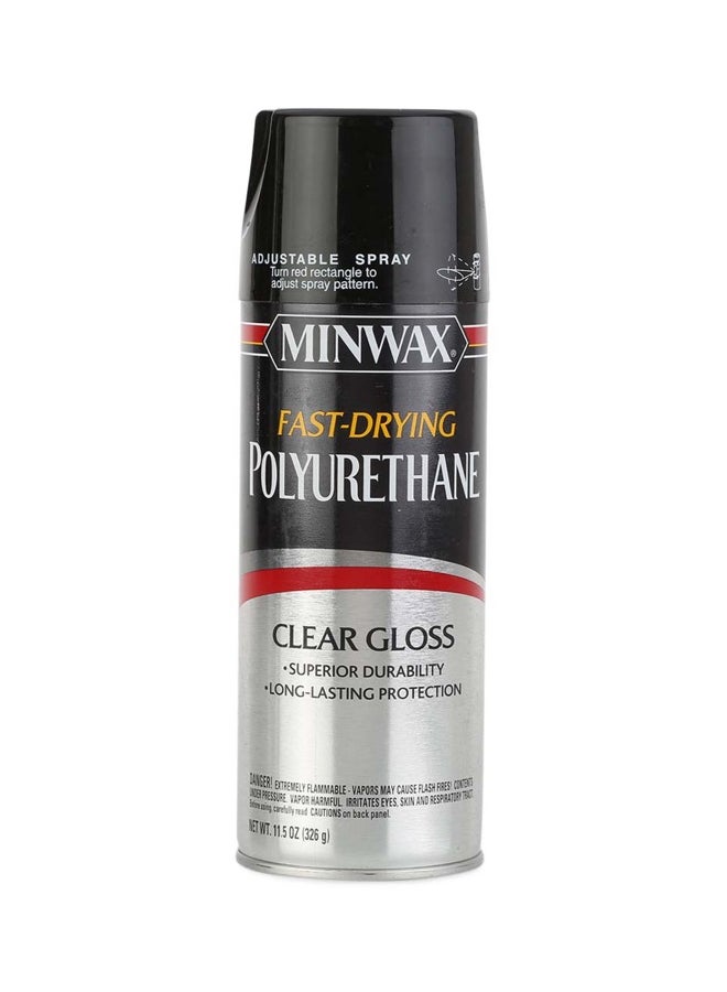 Minwax Fast Drying Polyurethane Glossy Spray Clear Gloss 326grams 