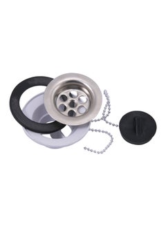 Mkats Sink Drainer Silver/Black/White 1.25inch 