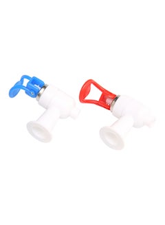 Mkats 2-Piece Hot And Cold Water Dispenser Taps White/Red/Blue 