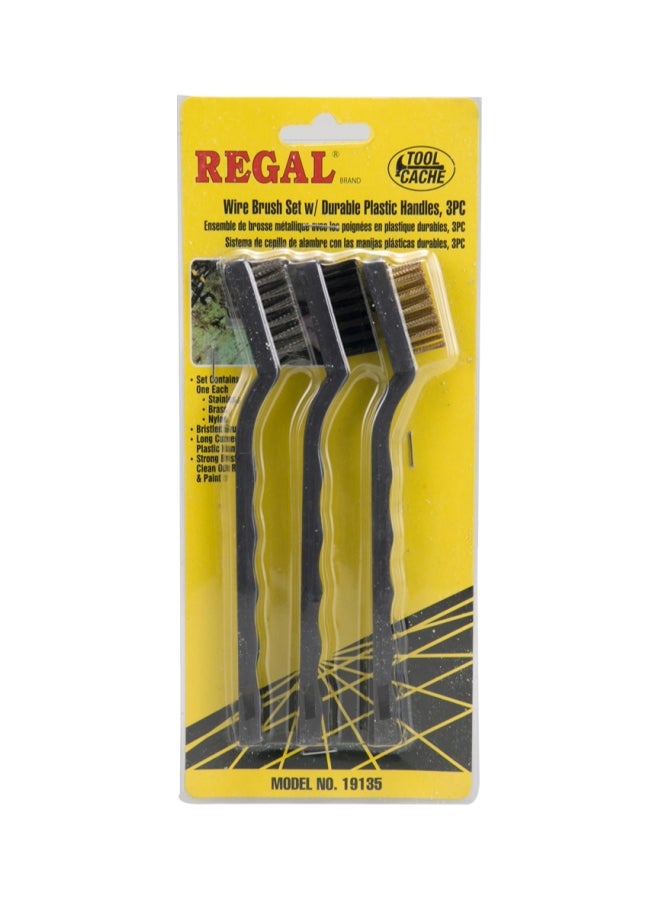 3-Piece Wire Brush Set Black 9inch - v1555411153/N23570304A_1