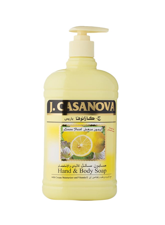 Casanova Lemon Hand And Body Soap White 500ml