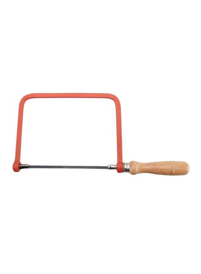 suki Coping Saw With Wooden Handle Silver/Red 