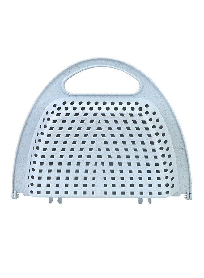 شاربدو مصفاة قابلة للطي لغسل الخضروات والفاكهة لون أزرق 26.6x21.5x5سم