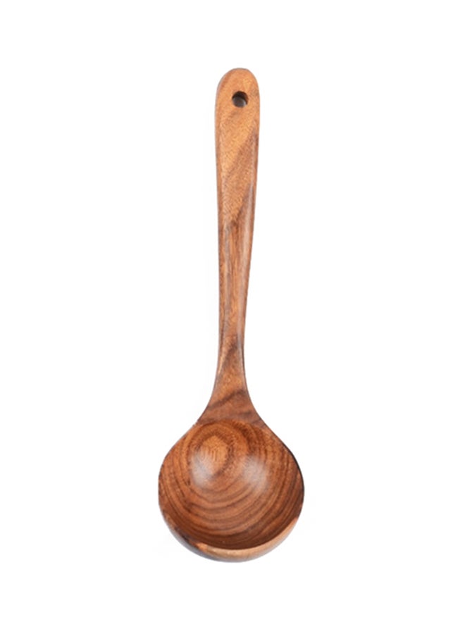 Sharpdo Wooden Kitchen Cooking Utensil Baking Spoon Wood Scoop Rice Paddle Brown 37x8x2cm 