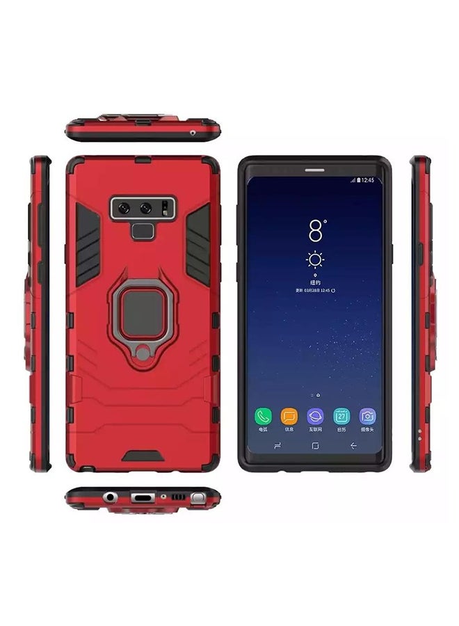 ARMOR Iron Man Case With Metal Ring For Samsung Galaxy Note 9 Red/Black 