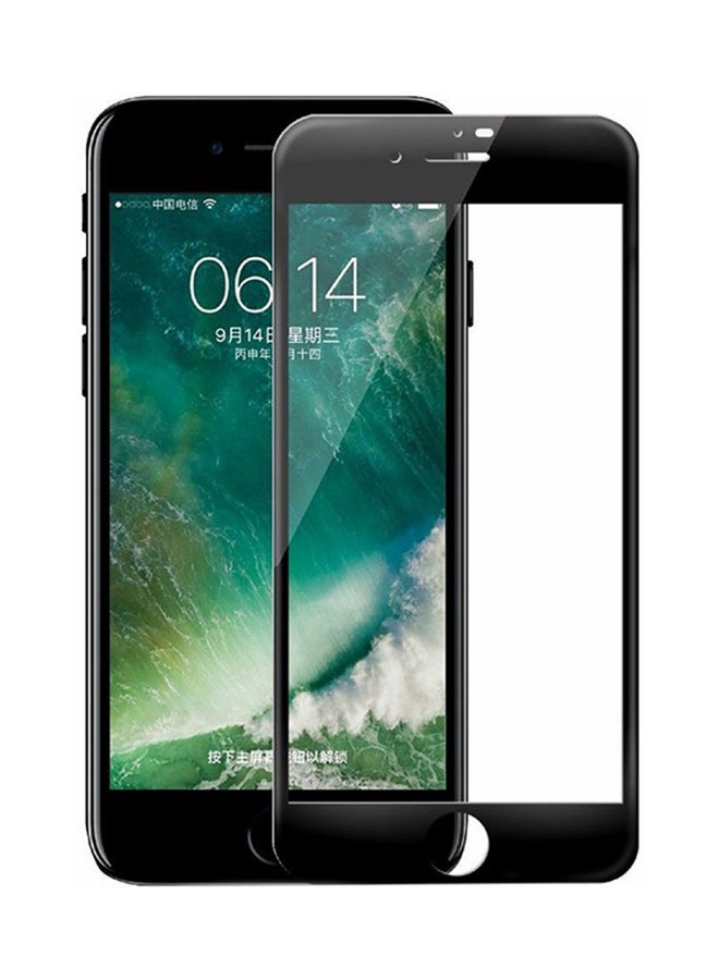 Kingstore New For Apple iPhone 8 Plus Full Cover Tempered Glass Screen Protector Black