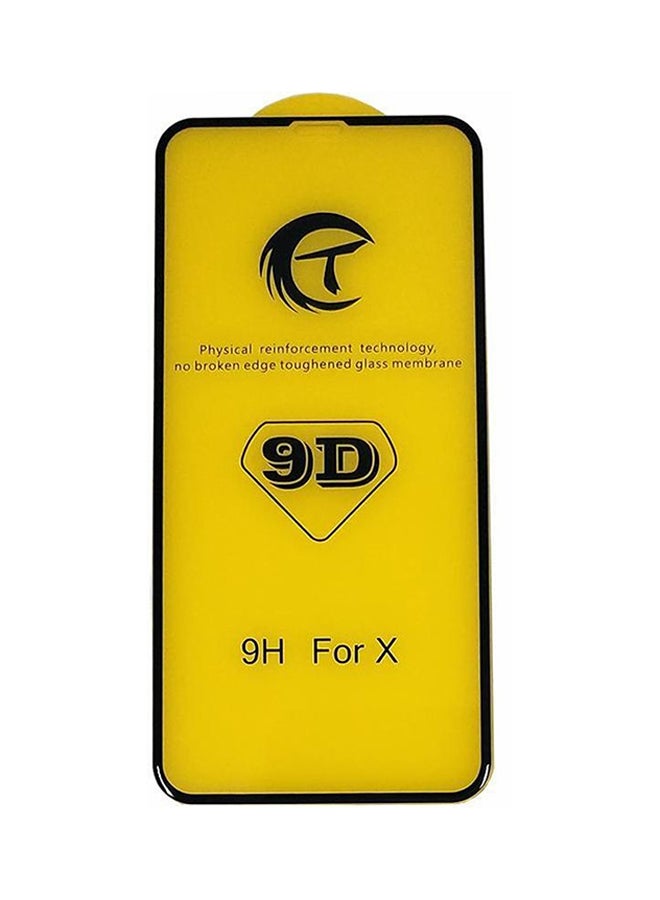 كينج ستور لاصقة حماية للشاشة من الزجاج المقوى بحافة 9D لهاتف أبل آيفون X