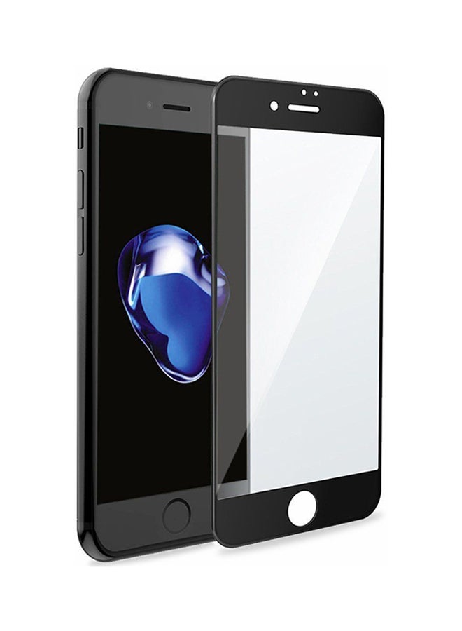 كينج ستور لاصقة حماية من الزجاج المقوى 4D لهاتف أبل آيفون 7 بلس/ 8 بلس شفاف/ أسود