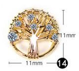 10-Piece Metal Drill Crystal Decorative Nail Art Set Golden/Clear - Image 1