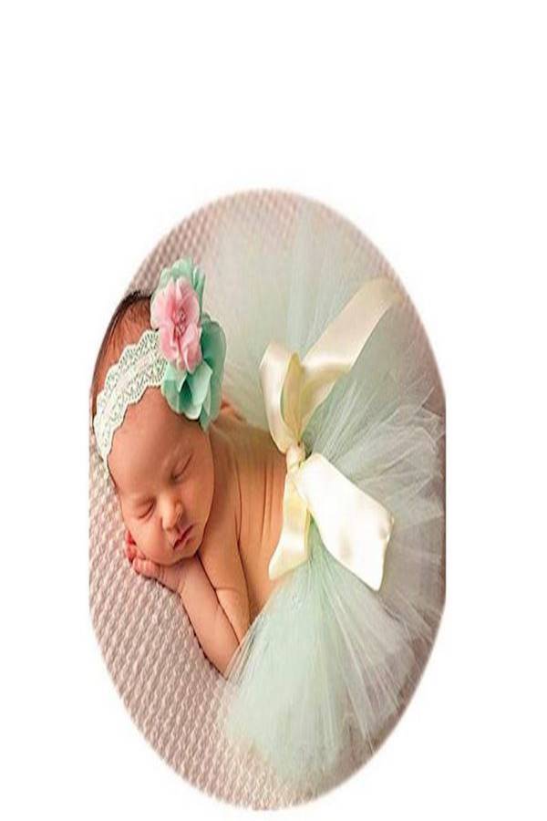 Infant Photography Costume Set Green - Image 4