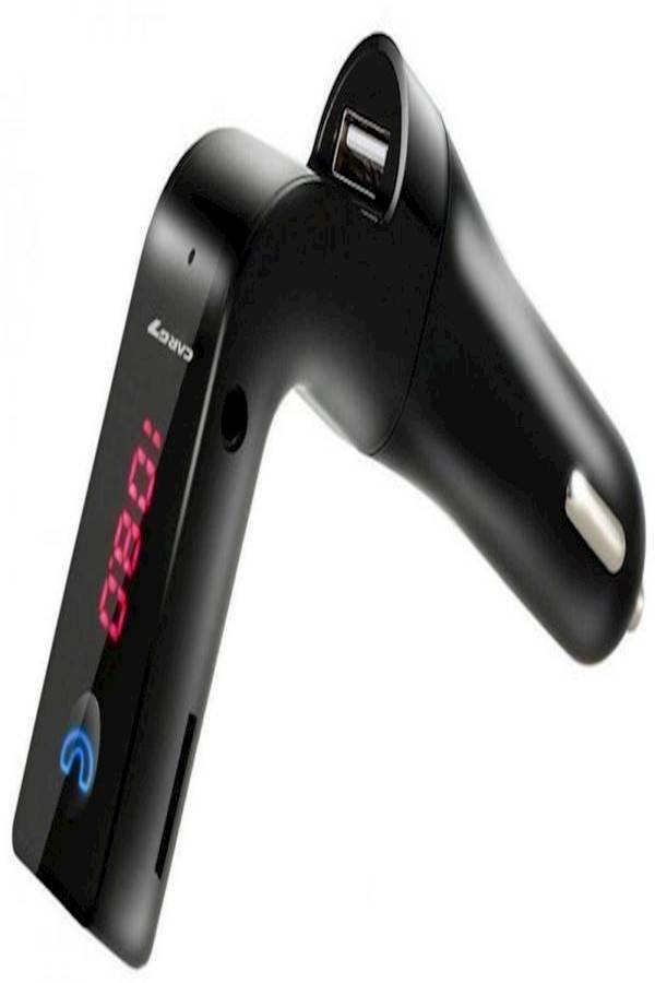Bluetooth Transmitter With MP3 Player And USB Charger Black